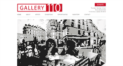 Desktop Screenshot of gallery110.com