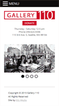 Mobile Screenshot of gallery110.com