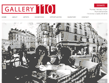 Tablet Screenshot of gallery110.com